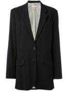 Vanessa Bruno - Long Blazer - Women - Spandex/elastane/acetate/viscose/wool - 40, Women's, Black, Spandex/elastane/acetate/viscose/wool