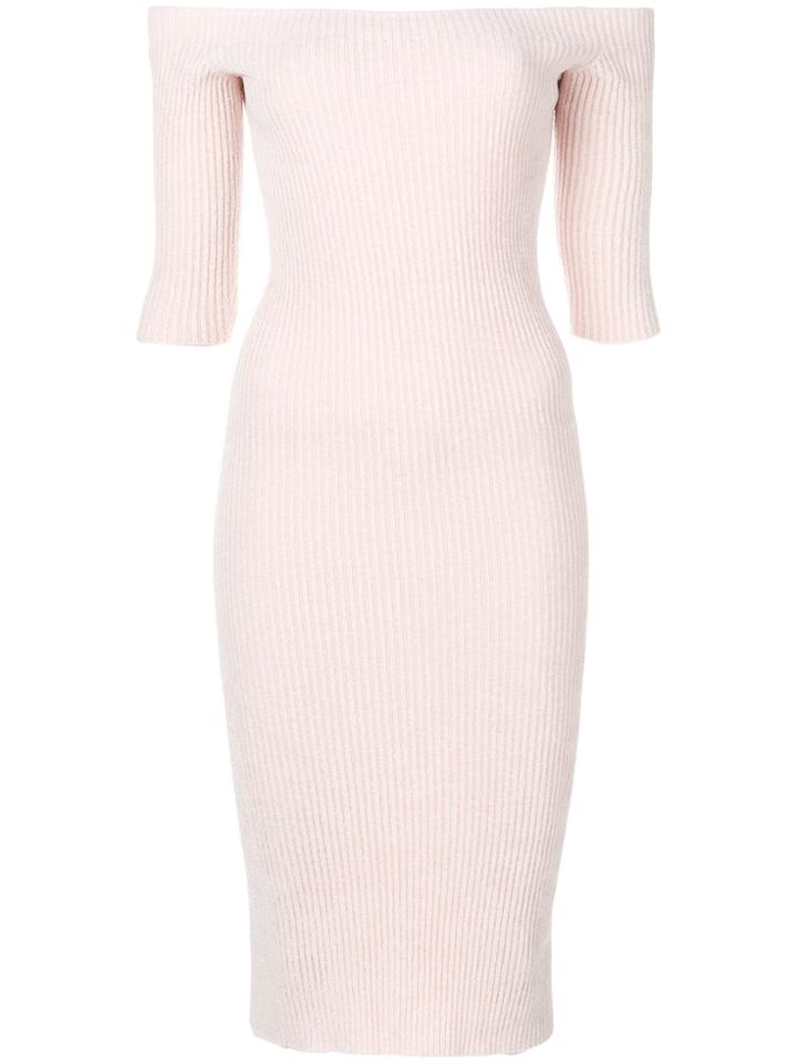 Helmut Lang Seamless Midi Dress - Pink & Purple