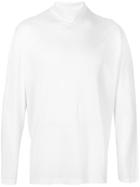 Sunspel Roll-neck Jumper - White