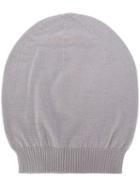Rick Owens - Fitted Beanie - Men - Cashmere - One Size, Grey, Cashmere