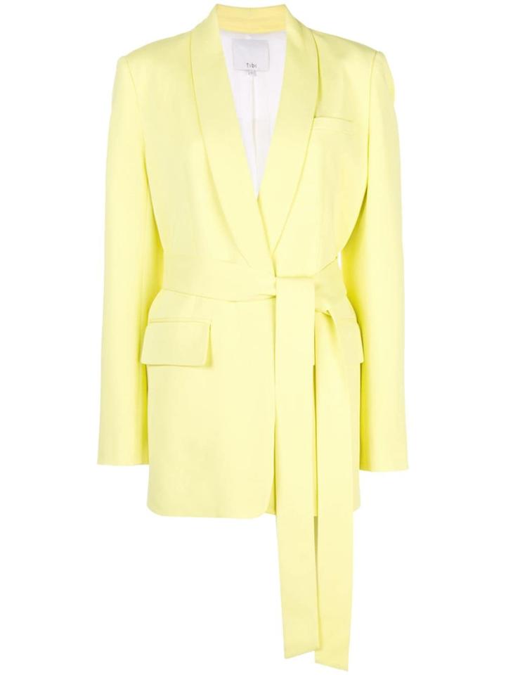 Tibi Oversized Tuxedo Blazer - Yellow