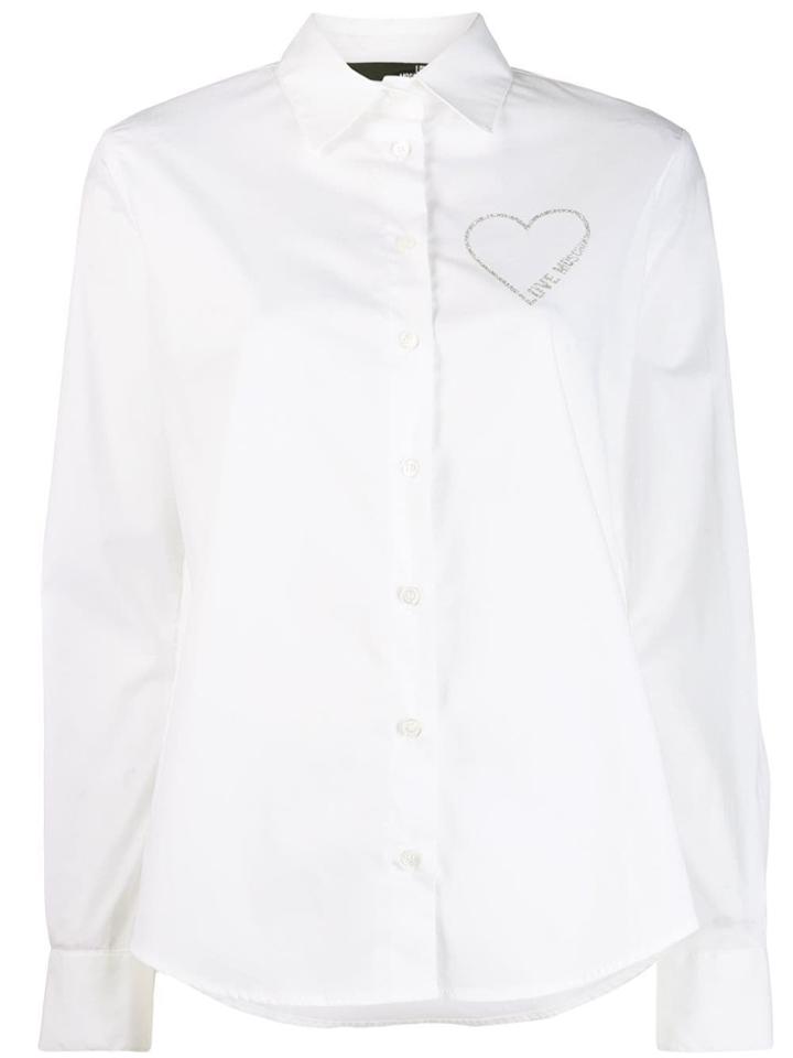Love Moschino Heart Logo Shirt - White