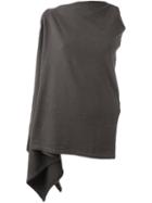 Rick Owens Drkshdw Draped Tank Top, Women's, Size: Medium, Brown, Cotton