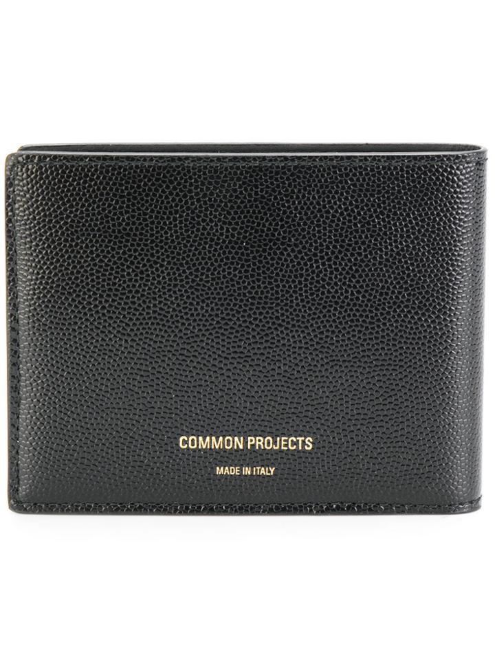 Common Projects Logo Stamp Billfold Wallet - Black