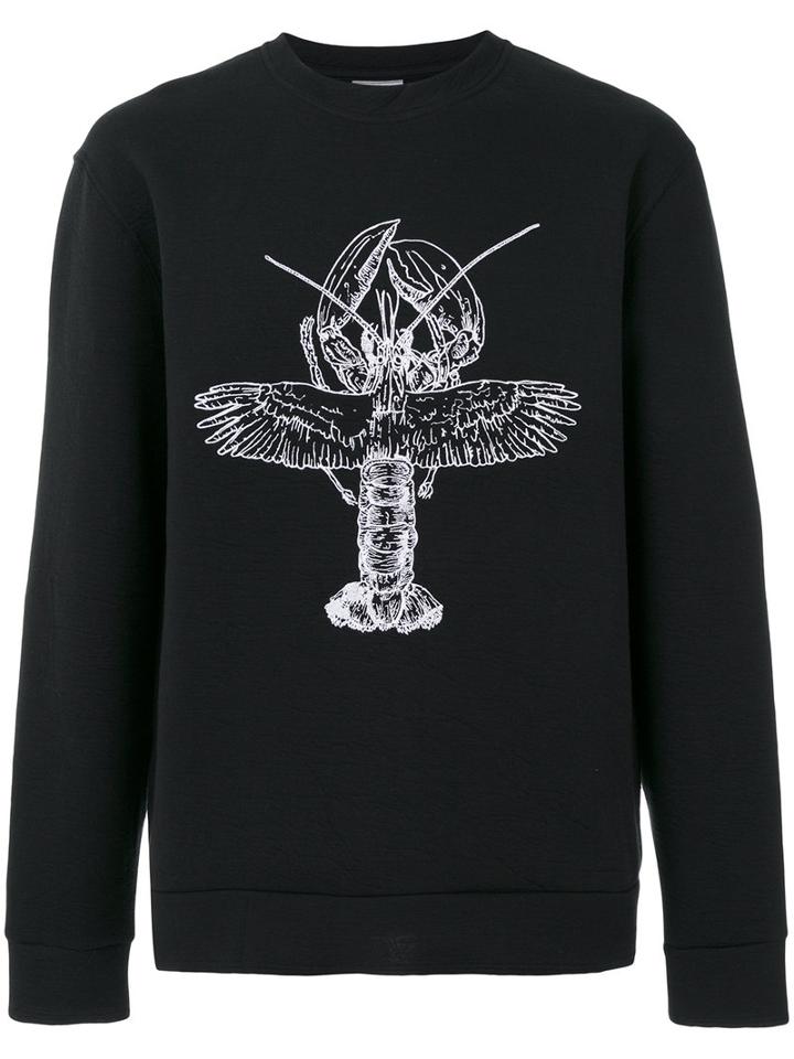 Lanvin - Winged Lobster Sweatshirt - Men - Cotton/polyamide/polyester - S, Black, Cotton/polyamide/polyester