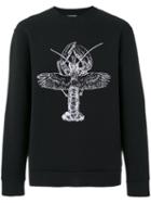Lanvin - Winged Lobster Sweatshirt - Men - Cotton/polyamide/polyester - S, Black, Cotton/polyamide/polyester