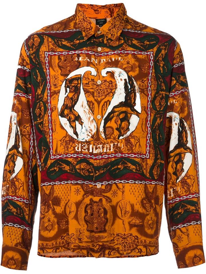Jean Paul Gaultier Vintage Esotetric Icons Print Shirt