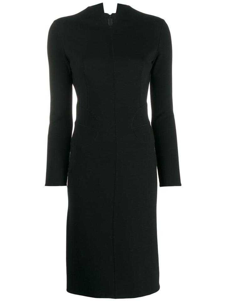 Alaïa Pre-owned '2000s Piped Seam Dress - Black
