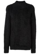 Faith Connexion Round Neck Textured Pullover, Men's, Size: Large, Black, Polyamide