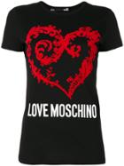 Love Moschino Branded T-shirt - Black