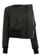 Yang Li Collarless Jacket, Women's, Size: 38, Black, Polyamide/polyester/viscose