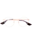 Mcq By Alexander Mcqueen Eyewear - Classic Round Glasses - Unisex - Metal (other) - One Size, Grey, Metal (other)