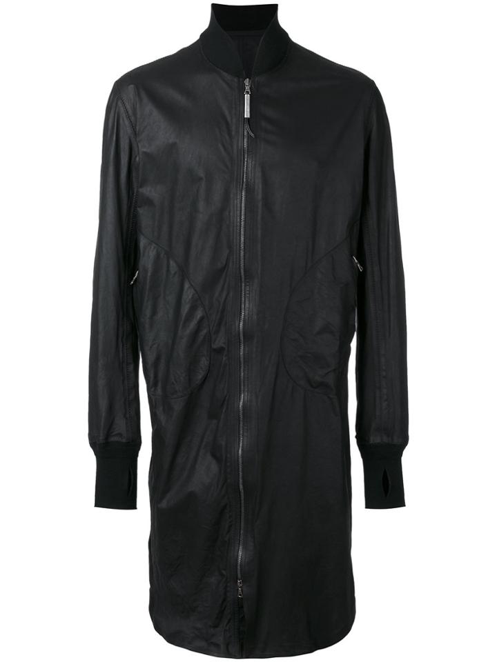 Isaac Sellam Experience Long Bomber Jacket - Black