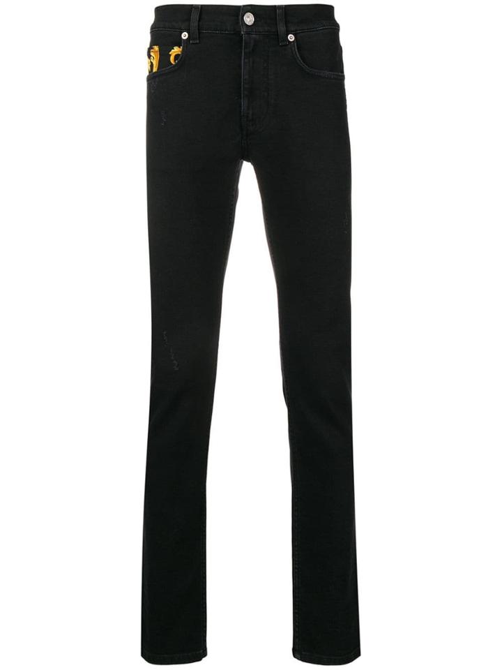 Versace Baroque Print Jeans - Black