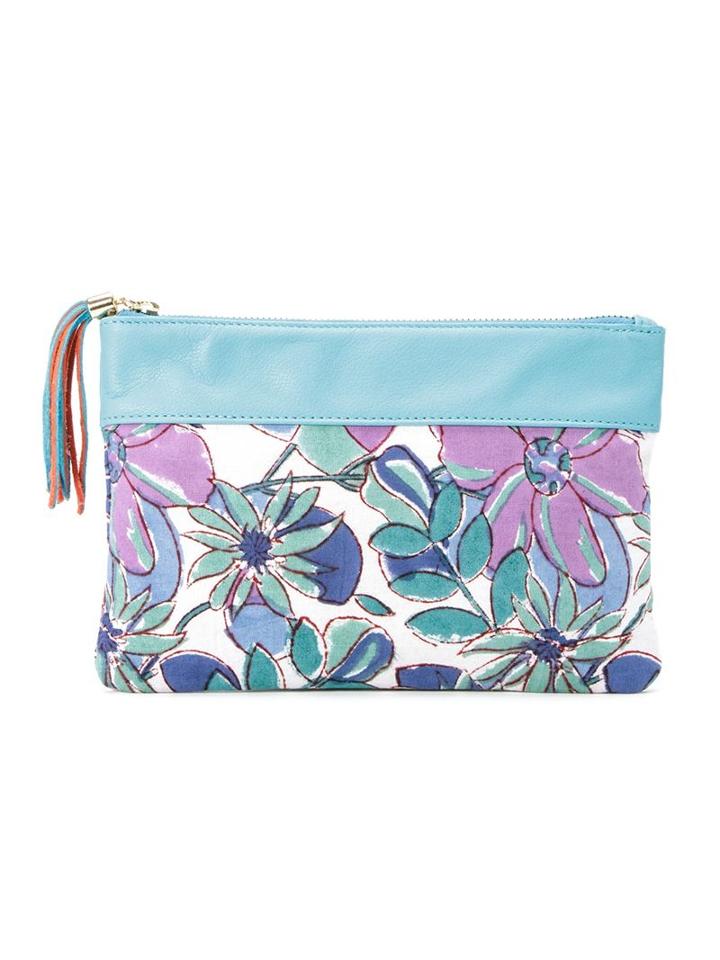 Xaa Floral Print Purse, Women's, Purple, Cotton
