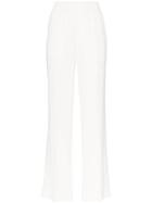 Helmut Lang High-waisted Crepe Track Pants - White