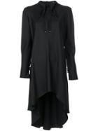 Giorgio Armani Satin High Low Dress - Black