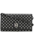 Alexander Mcqueen Amq Pouch With Strap, Women's, Black, Nappa Leather/metal