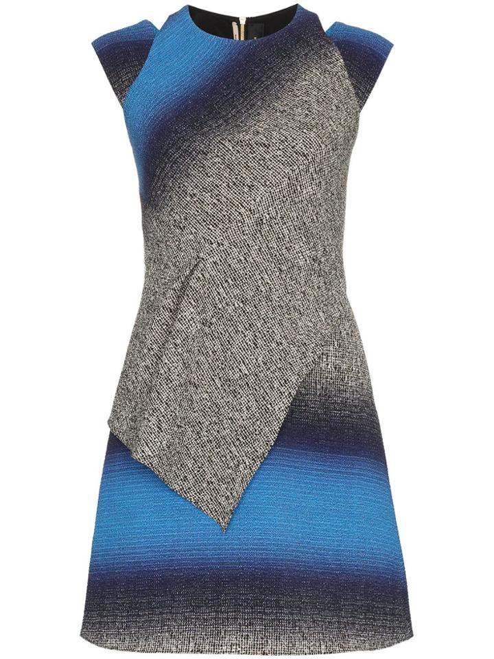 Roland Mouret Torrens Crew Neck Sleeveless Dress - Blue