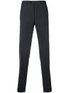 Canali Micro Check Tailored Trousers - Blue