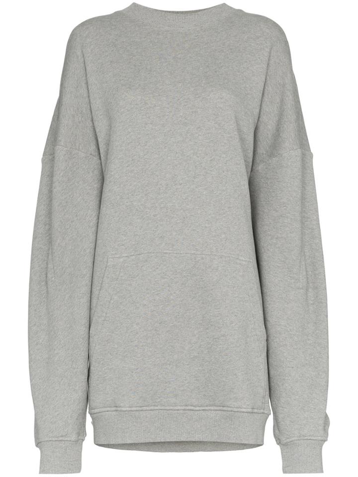 Y / Project Double Layer Long Sleeve Cotton Hoodie - Grey