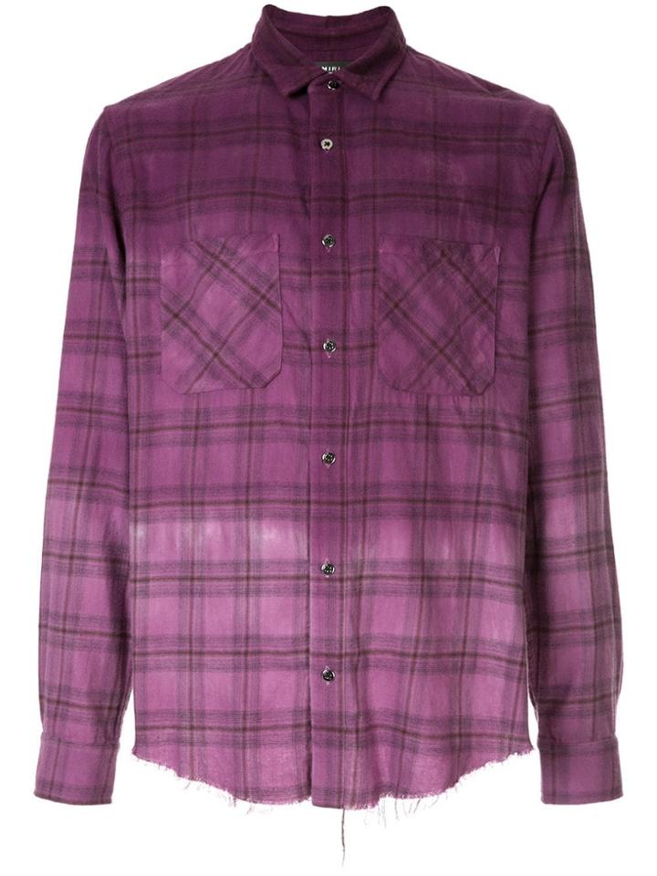 Amiri Plaid Shirt - Purple