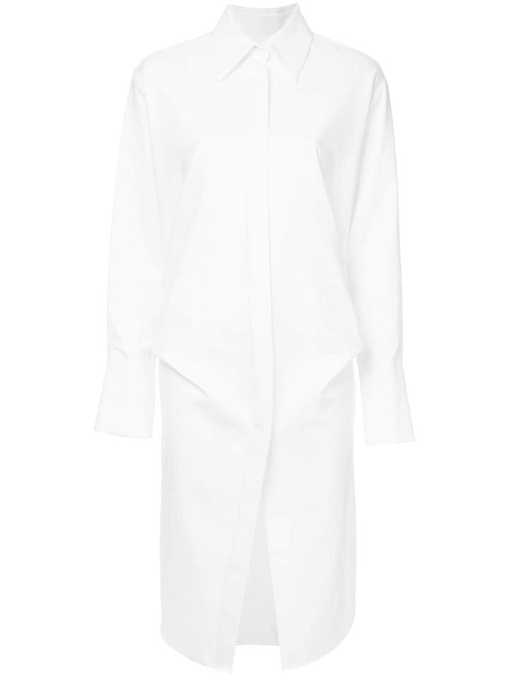 Bianca Spender Drill Astra Shirt Dress - White
