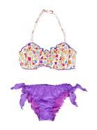 Mc2 Saint Barth - Teen Emy Bikini - Kids - Polyamide/spandex/elastane - 16 Yrs, Pink/purple