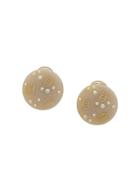 Chanel Pre-owned Logo Clip-on Earrings - Neutrals