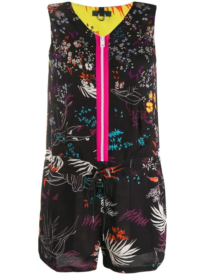 Diesel Patterned Playsuit - Black