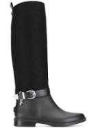 Trussardi Jeans Side Buckle Boots - Black