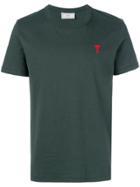 Ami Alexandre Mattiussi Crewneck T-shirt With Red Ami De Coeur