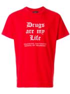 Amiri Slogan Print T-shirt - Red