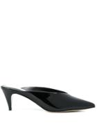 Michael Michael Kors Pointed Kitten Heel Mules - Black