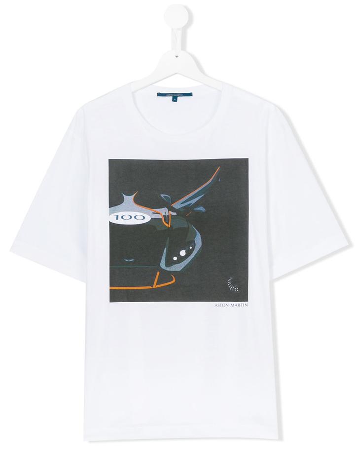 Aston Martin Kids - Abstract Print T-shirt - Kids - Cotton - 14 Yrs, White