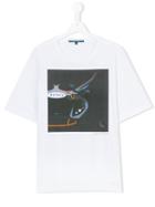 Aston Martin Kids - Abstract Print T-shirt - Kids - Cotton - 14 Yrs, White
