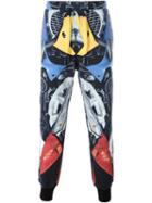 Ktz Abstract Print Cuffed Trousers
