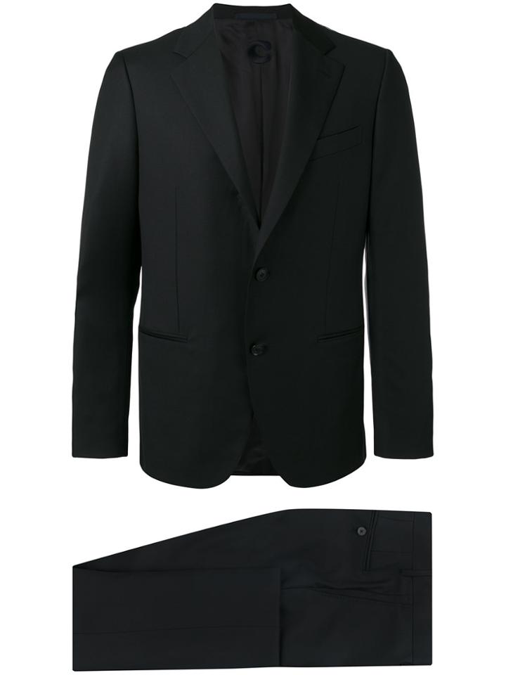 Caruso Single-breasted Formal Suit - Blue