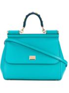 Dolce & Gabbana - Sicily Tote - Women - Calf Leather - One Size, Blue, Calf Leather