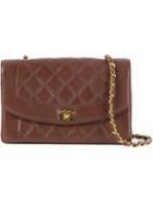 Chanel Vintage Quilted Chain Shoulder Bag, Women's, Brown