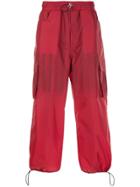Sunnei Elasticated Loose Fit Trousers - Red
