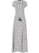 Derek Lam Tasseled Printed Maxi Dress