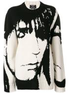 Calvin Klein 205w39nyc Face Print Jumper - Black