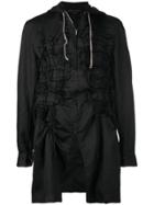 Comme Des Garçons Homme Plus Gathered Hooded Jacket - Black