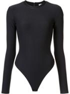 Alix 'chloe' Bodysuit, Women's, Size: Small, Black, Leather/nylon/spandex/elastane