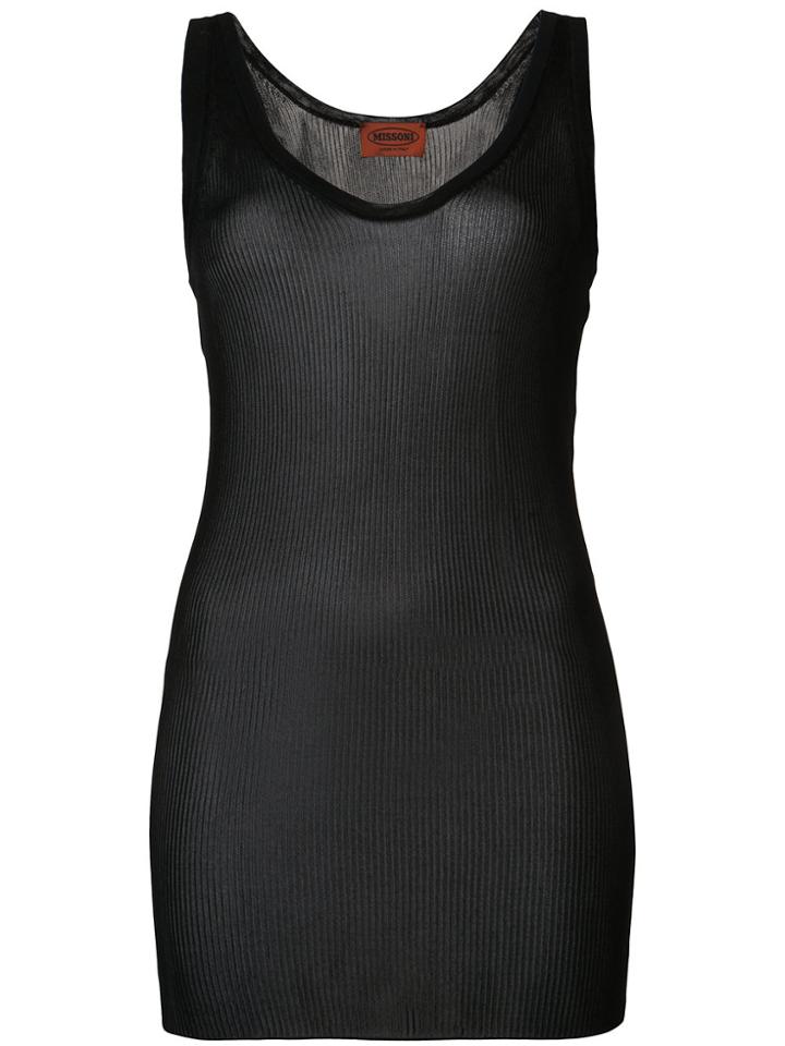 Missoni Knitted Tank Top - Black