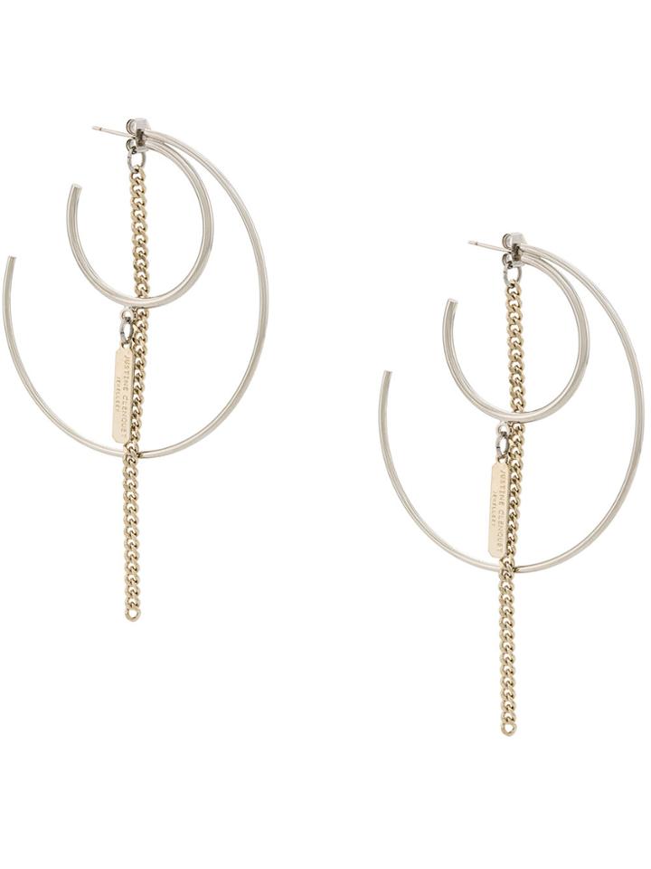 Justine Clenquet Ali Hoop Earrings - Metallic