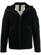 Transit Zipped Hooded Jacket - Black