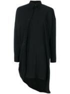 Mm6 Maison Margiela - Asymmetric Shirt - Women - Polyester - 42, Black, Polyester