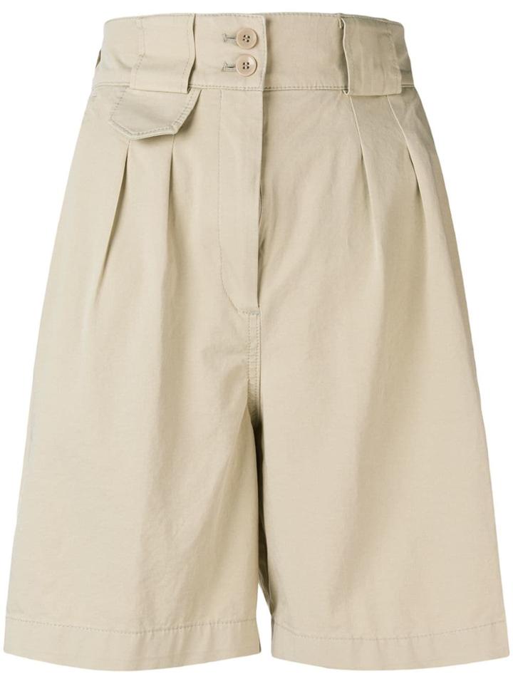 Etro High Waist Shorts - Neutrals